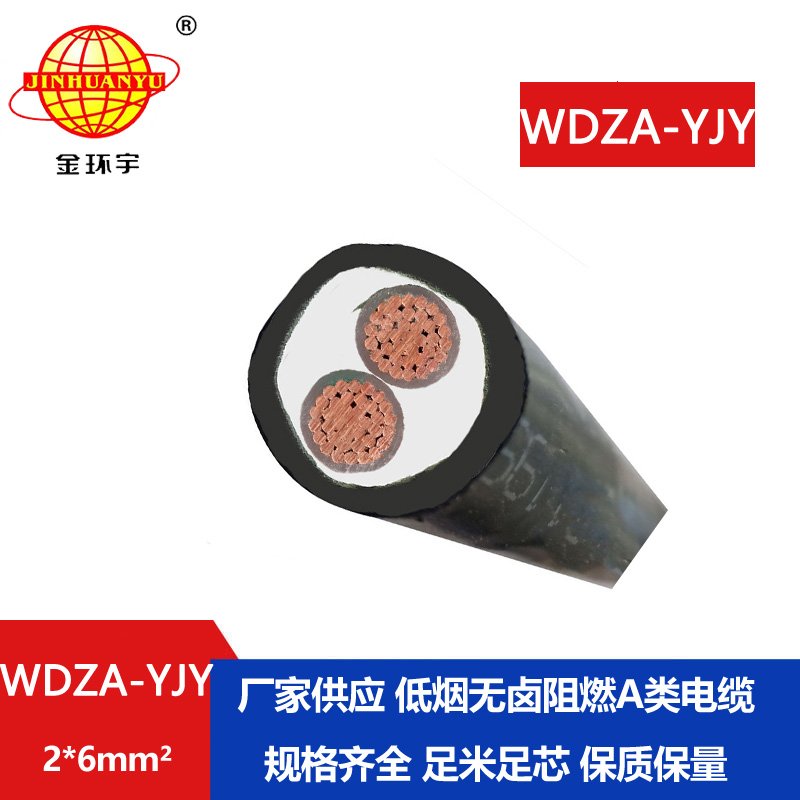 金環(huán)宇電線電纜 二芯鎧裝電纜WDZA-YJY 2X6工程專(zhuān)用